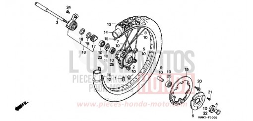 FRONT WHEEL XL600VT de 1996